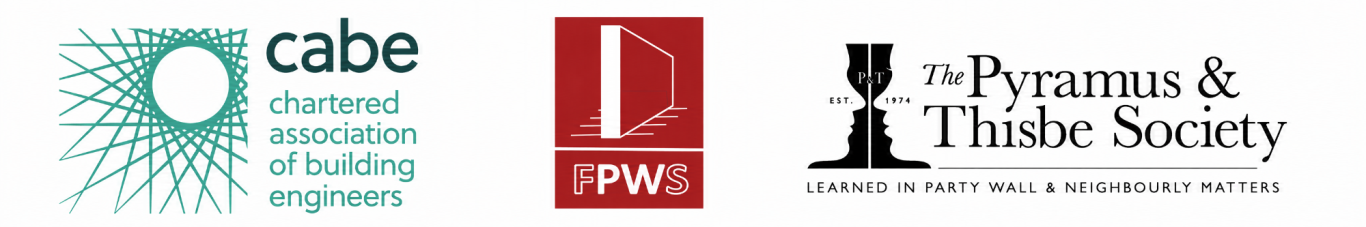 Member of the Faculty of Party wall surveyors associate member of the Chartered Association of building engineers member of the Pyramus and Thisby society